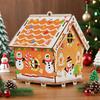 DIY Gingerbread House Rhinestone Painting Kit Christmas 3D Rhinestone Art Puzzle Hanging Ornament for Beginners And Adults Holiday Decor