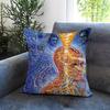 A-Alex GreyS Kunst Kussenhoes Comfortabele Omkeerbare Kussenhoes Ideaal voor Auto Bank Slaapkamer & Meer