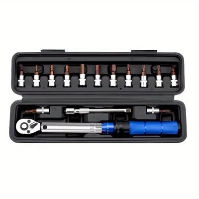 Cheie dinamometrică cu eliberare rapidă Instrument de reparare Chei dinamometrice de înaltă precizie cu presetare 2-24N.m Cuplu reglabil Cheie cu clichet 1/4 inch