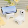 Bedside Phone Stand 3D Printed Holder, Ghost Chair Shape Compact Stand, Portable Anti-Slip Decorative for Home Office Travel Holder