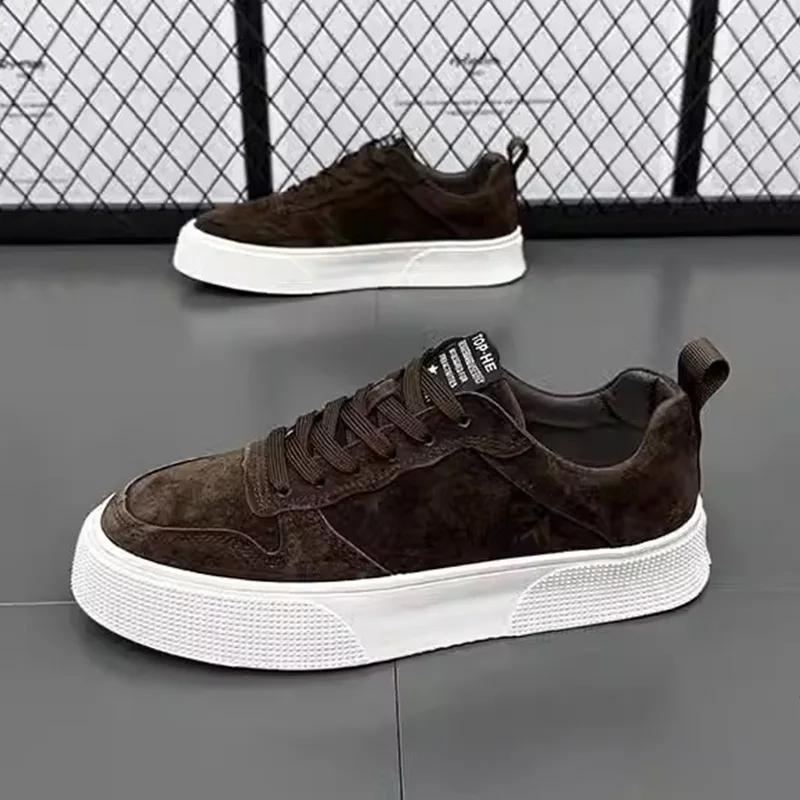 Fashion Men's Trendy Flat Shoes Autumn Winter Fashion Lightweight Comfortable Sports Shoes Soft Anti Slip Casual Shoes Travel 2024
