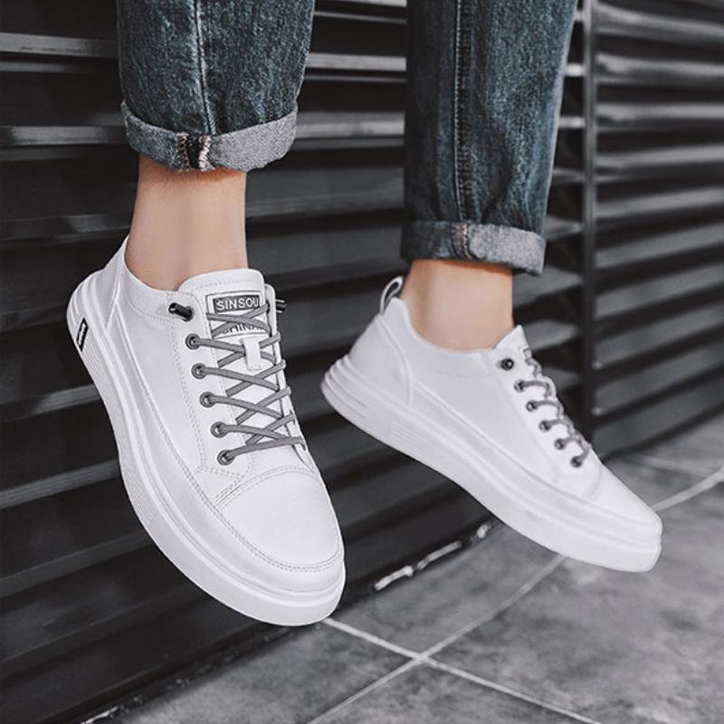 Men's Fashion Casual Low Top Skateboarding Shoes Boys Comfortable Sneakers Male Students Trending Soft Sole Classic Breathable Gym Non-slip