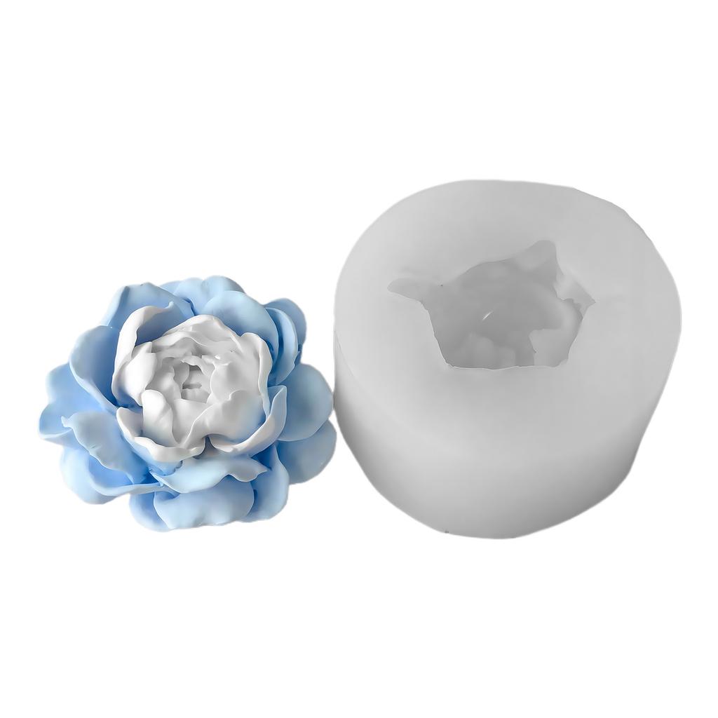 Moldes de Silicona de Flores para Velas, Jabón, Resina Epoxi, Molde de Silicona Multiusos para Decoración de Yeso