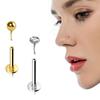 Novinka Titanová Ocel Módní Tenký Rod Víceúčelový Piercing do Nehtu Nosu Náhradní Piercingy Díra Náušnice do Ucha Mini Piercingy do Chrupavky Ucha Přímé Zastrčení Labret