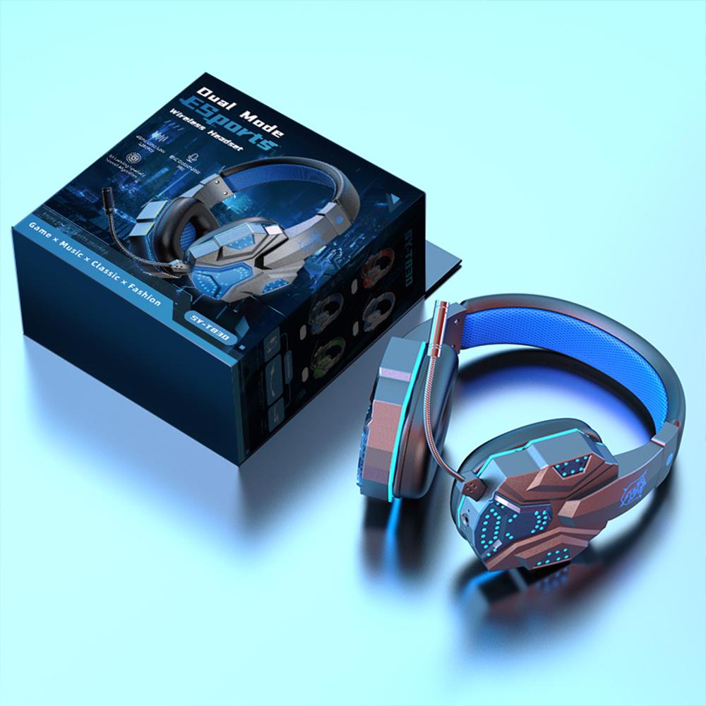 Casque Bluetooth casque sans fil Bluetooth sur l'oreille casque de Gamer avec Microphone stéréo filaire écouteur pour Pc Ps4 ordinateur portable