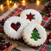 Conjunto de 4 Cortadores de Biscoito de Aço Inoxidável Conjunto de 4 Cortadores de Biscoito de Aço Inoxidável - Moldes de Biscoito Versáteis para Natal, Páscoa, Hanukkah, Ação de Graças