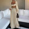 Spring Women's Clothing, European and American Fashion Suits, Two-piece Set of Commuter Printed Dresses