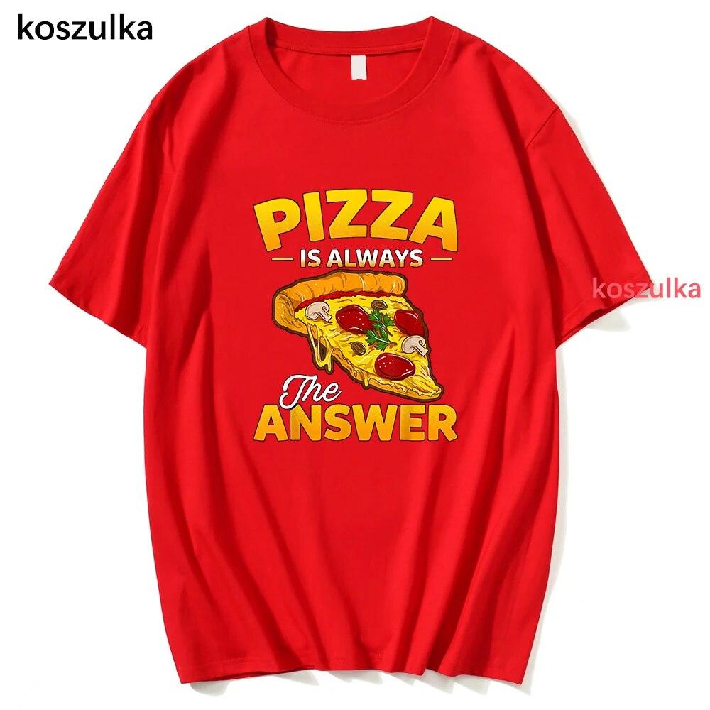 Unixes Classic Surfer Boy Pizza T-shirt Cotton T Shirt Summer T Shirts 2022 Tops Unisex T-Shirts Women Sweatshirts Unisex