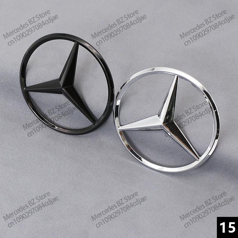Logo Stella Nera ABS 3D per Bagagliaio Posteriore Per Mercedes Benz W203 W204 W205 W212 W213 W176 W177 W246 X156 X253 W222 W223 W117 Accessori