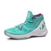 Li Ning SONIC 5 Comfortable Cushioning Slip Resistant Mid Top Basketball Shoes Men's Fluorescent Light Green ABAM019-1