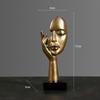 Sculpture Luxury Resin Nordic Abstract Statue Desktop Ornaments Home Decor Figurines Face Character