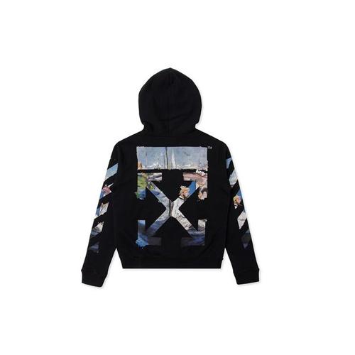 OFF WHITE Diag Viacfarebná mikina s kapucňou a zipsom OMBE001R190030121088