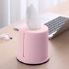Plastic Roll Tissue Box Holder with Cover For Kitchen Restaurant Bathroom Round Napkin Roll Paper Organizer Desk Container