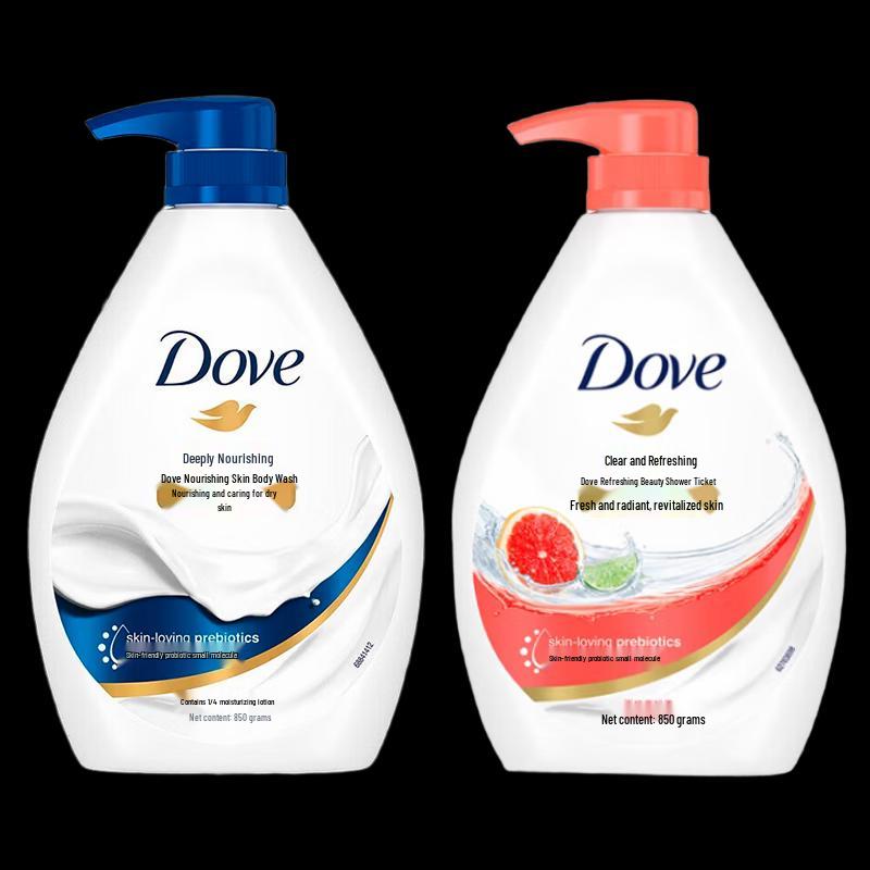 Dove Deep Nourishment Body Wash & Exfoliating Scrub Set