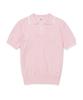 CLOVE [23Ss Clove] Logo Open Collar Knit (Pink)
