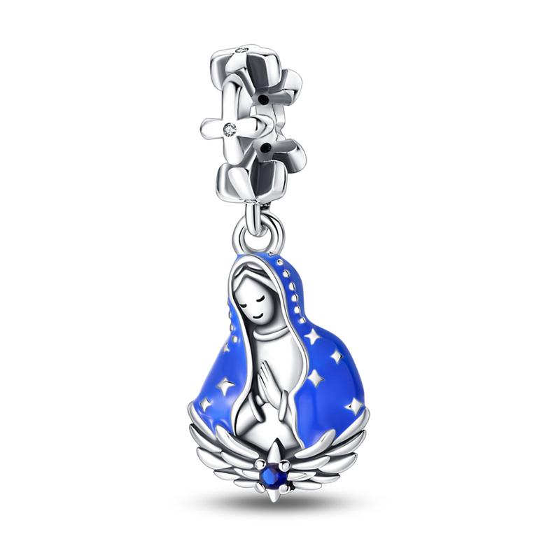 925 Silver Jesus Character Religious Symbol Pendants Bracelet Charms Fit Jewelry Party Beads DIY Fine Gifts Accessory