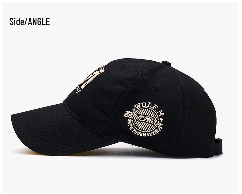 Baseballkappe mit Wolfstickerei im koreanischen Stil - Trendige Frühlings-Sonnenhut für Herren und Damen