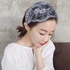 Hair Hoop Mesh Hollow Hairbands Non Slip Wide Side Head Wrap Lace Flower Headband  Female/Girls