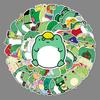 50 Small Frog Graffiti Stickers: Cartoon Animal Designs for Skateboards, Water Bottles, Luggage & More – Waterproof & Decorative