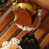 Desktop Tape Dispenser Wooden Cat Shape Adhesive Tape Dispenser for Gift Wrapping Tape