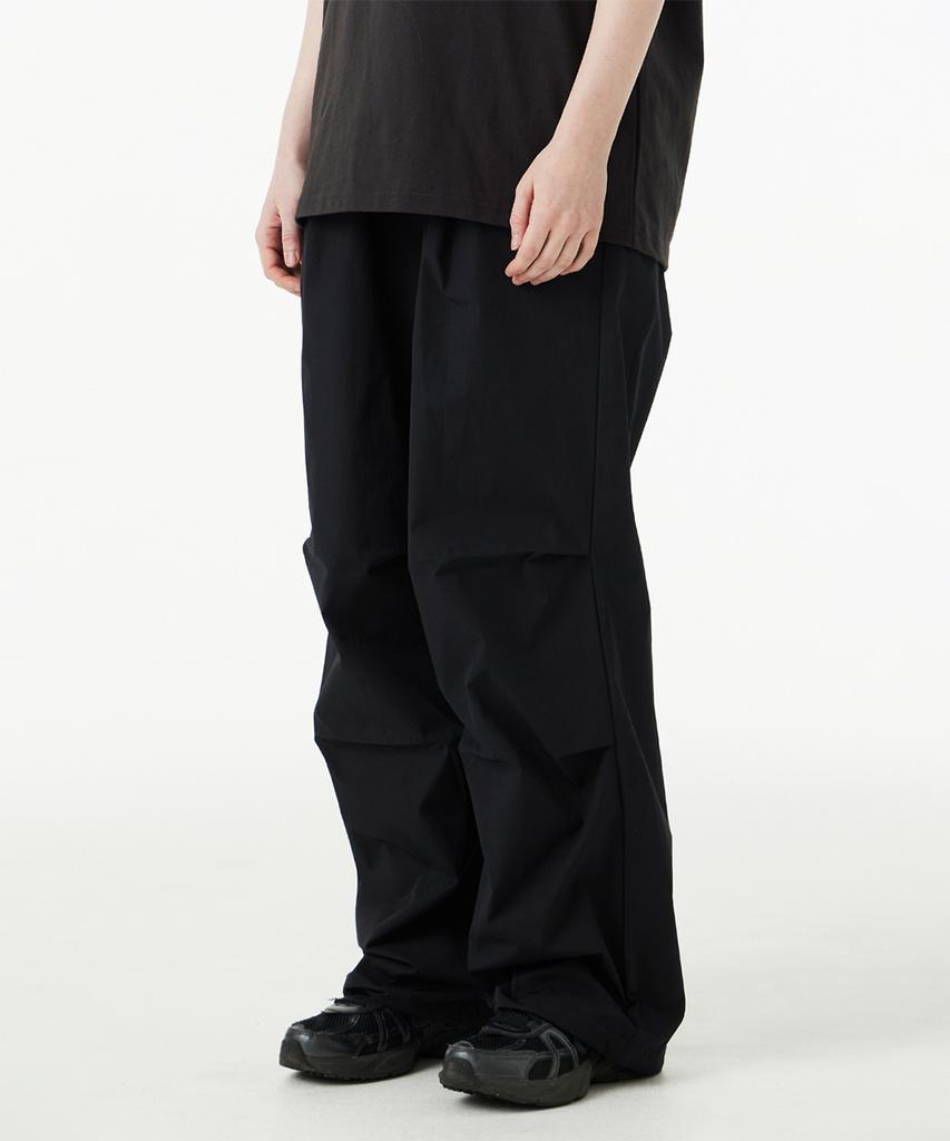 URBANAGE [2Pack] Waterproof One-Pleat Parachute Wide Pants (3 Colors) (Type C)