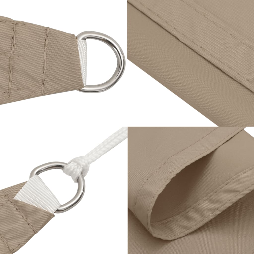 Vidaxl Prostokątny Żagiel Ogrodowy, Tkanina Oxford, 3X4,5 M, Taupe