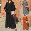 1 Set Women Suit V-Neck Top And Wide-Leg Pants Breathable Fabric Loose Two-piece Set for Spring Autumn