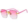 Square Sunglasses Woman Fashion Rimless Gradient Sun Glasses Brand Designer Sun Glasses for Women