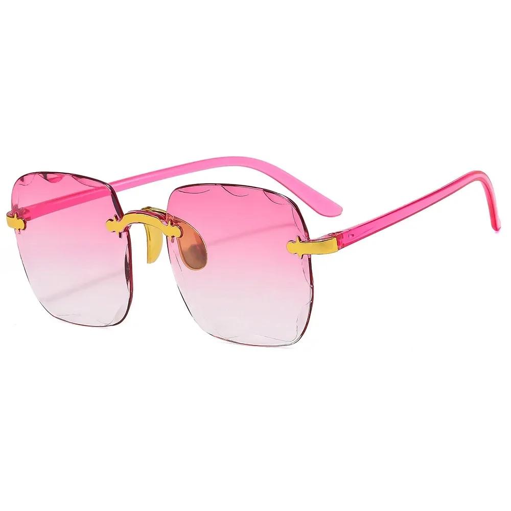 Square Sunglasses Woman Fashion Rimless Gradient Sun Glasses Brand Designer Sun Glasses for Women