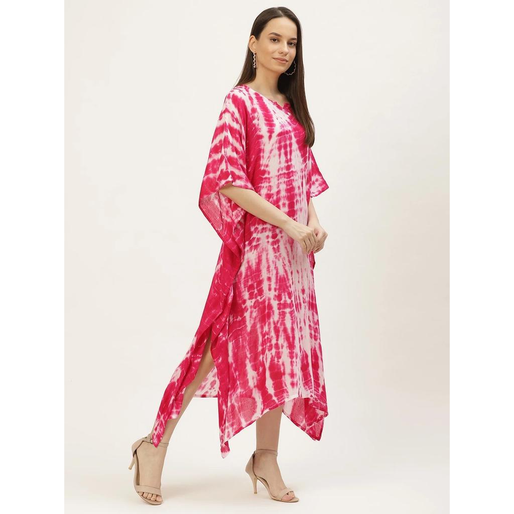Women Viscose Rayon Ethnic Kaftan Dress Indian Designer Party Wear Kimono Kaftan
