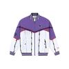 Color Block Loose Fit Zipper Warm Cotton Jacket Men Jacket Ultraviolet AJDR545-2