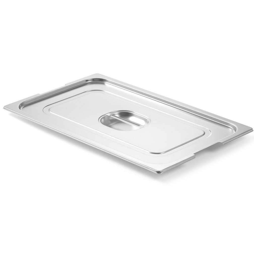 Lid for GN Profi Line Container with Cutout for Handles GN12 265x325mm Stainless Steel Hendi 804223