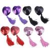 Tassel Heart Sequin Nipple Pasties - Seamless Anti-Exposure Lingerie Accessories.