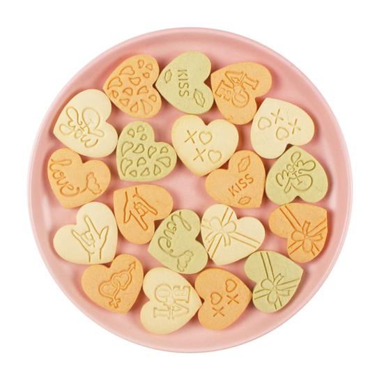 Emporte-pièce antiadhésif réutilisable, 10 pièces, Design de dessin animé, bricolage, joyeux saint-valentin, amour, Fondant en forme de cœur