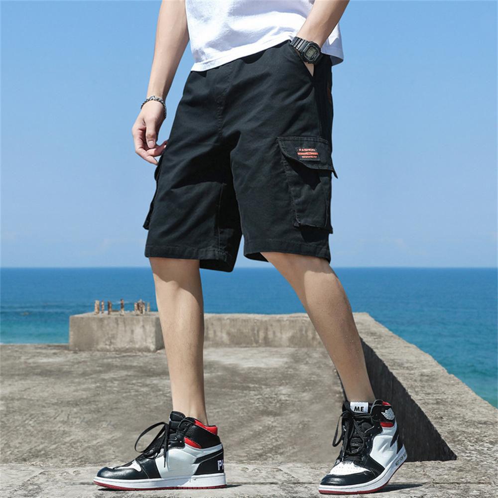 Men's Summer Loose Casual Sports Work Shorts Youth Comfortable Plus Size Five Pants