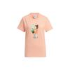 adidas Originals Camiseta Manga Curta Gola Redonda Estampa Desenho Animado Tops Femininos Rosa HR3472