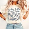 Comfort Colors Ocean Creature Shirt: Vintage 90s Tattoo Sea Animal Tee