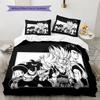 Dragon Ball Artwork Bedding Set Lightweight Duvet Cover Pillowcases Soft Microfiber for Bedroom Decor