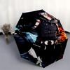 1pc Anime Hoodie with Unique Print Automatic Opening/Closing Umbrella - Perfect for Fans, Travelers, Everyday Use, and Festive Gifts!C040