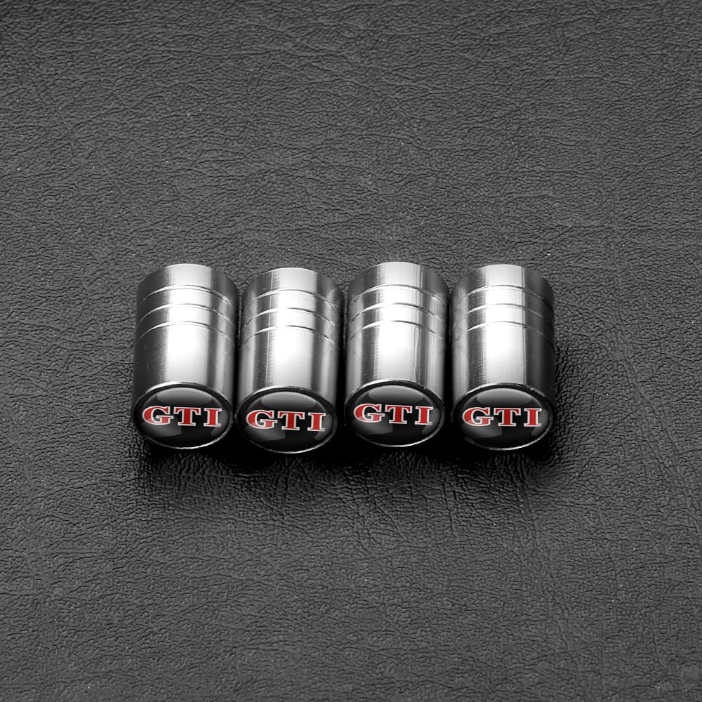 MPSGW1 4PCS Car Badge Wheel Tires Valve Caps Metal Tyre Dust Cover For VW Golf Motion Touran Rline TDI R32 MK4 GTI Tiguan Jetta Sagitar
