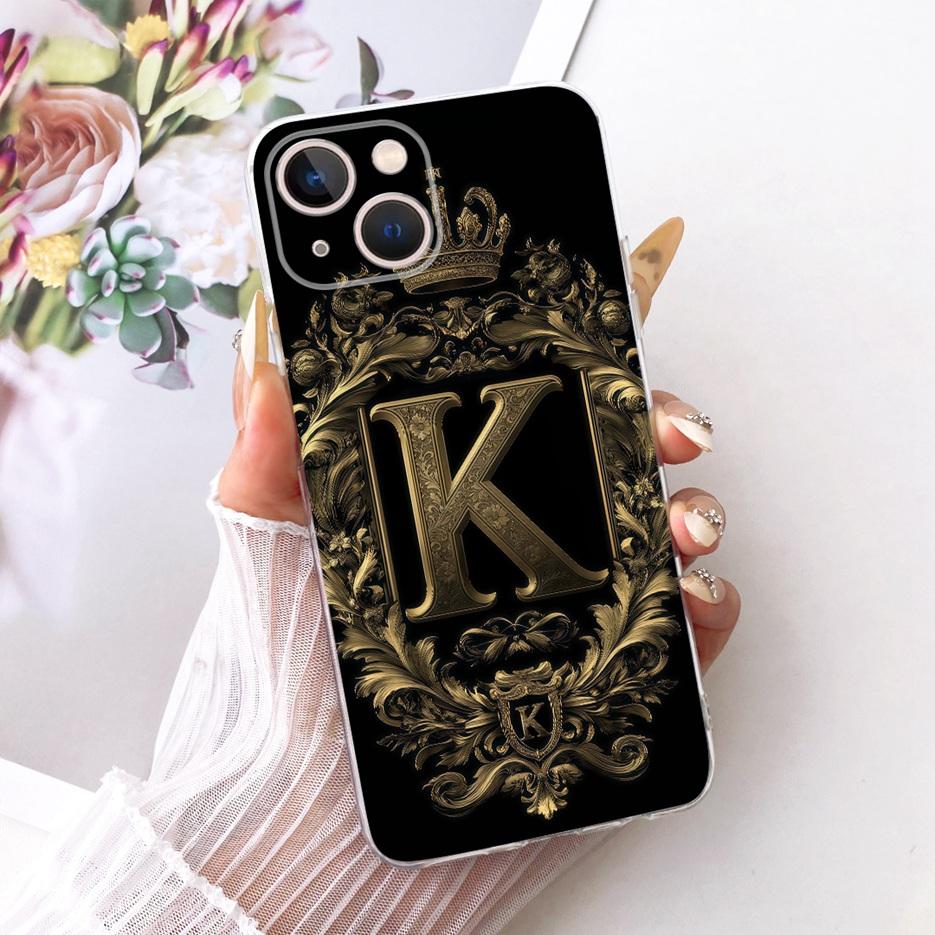 For Apple iPhone 13 Pro Case iPhone13 Mini Luxury Crown Letters Cover Soft Slim Phone Case For iPhone 13 Pro Max iPhone13 Fundas
