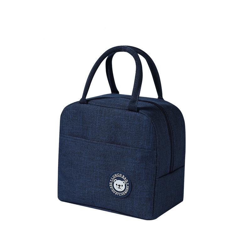Lunch box termico per studenti e impiegati, borsa impermeabile e anti-olio con grande capacità e fodera in foglio di alluminio.