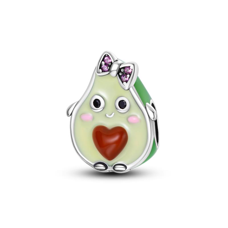 Delicious Food Collection copper Cherry Strawberry Avocado Sweet Charm Bead Charms Bead Charms Compatible With Authentic Bracelets Ideal For Woman Do