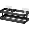 Film Hook Sponge & Bottle Rack Black - W18 X D7.5 X H6cm (excluding Film Hook) - Tower - Sponge Holder - Sink Storage - 2168