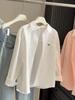 2026 Trendy Women's Washed Cotton Long-Sleeve Shirt Jacket for Spring & Summer - Sun Protection Commuting Wear