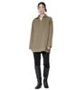 Nano Universe Knit Mini Size F Women's Half-Zip Dress, (180), Khaki, 669-5219315