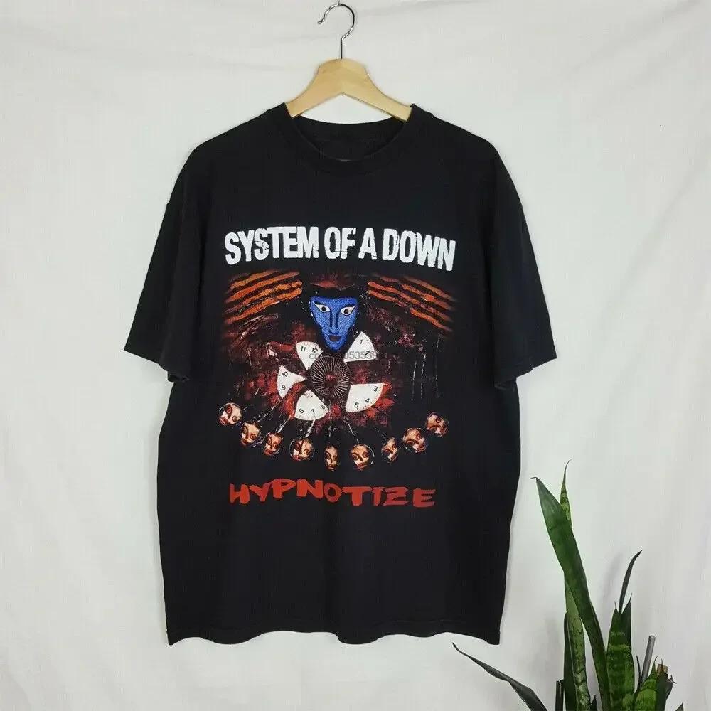 2024 NEW Popular System Of A Down TShirt Hypnotize 2005 Soad Cotton Shirt An1023 Unisexga vintage anime clothes new in tops tees