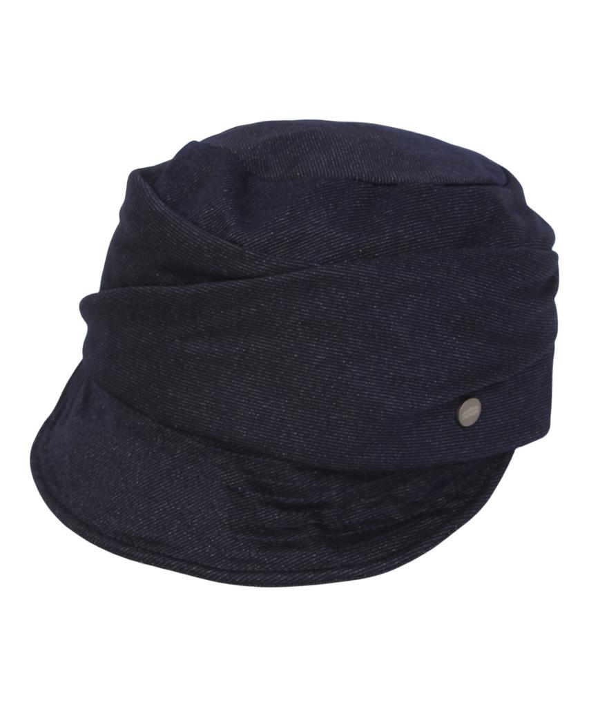 Yunibeosyeolkemiseuteuli Wire Wrinkle Poly Navy Marine Cap