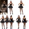 Gothic Witch Costume With Polyester Fabric For Halloween Cosplay Enthusiasts