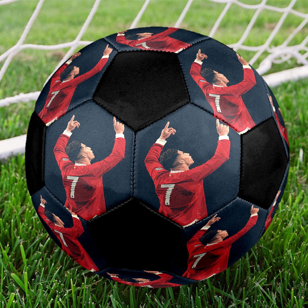 Balón de Fútbol para Entrenamiento al Aire Libre Resistente con Estampado, Talla 5